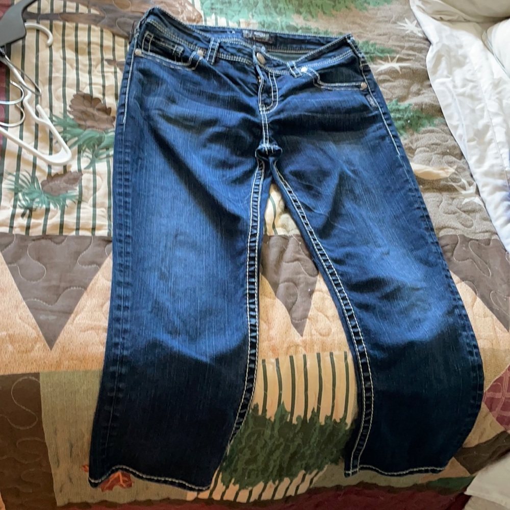 Silver Capri jeans/with bonus top